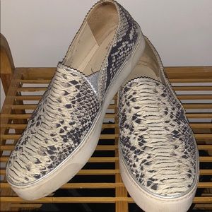 Stuart Weitzman Snake Print Slip-On Sneaker